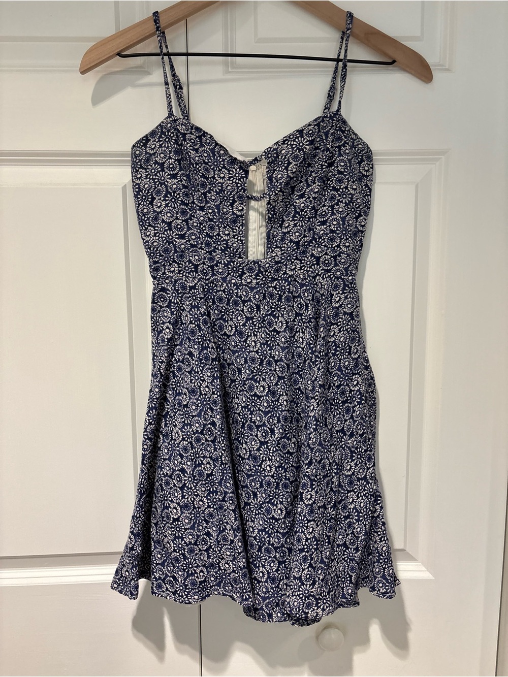 Mini dress with front cutouts